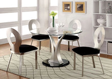 Cargar imagen en el visor de la galería, VALO Silver/Black Side Chair (2/CTN)