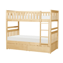 Cargar imagen en el visor de la galería, Bartly-(4) Twin/Twin Bunk Bed with Storage Boxes image