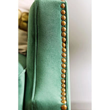 Cargar imagen en el visor de la galería, VERDANTE Emerald Green/Gold Love Seat