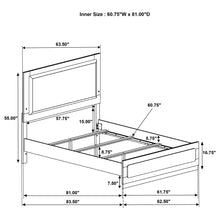 Cargar imagen en el visor de la galería, Caraway Panel Bed with LED Lighting