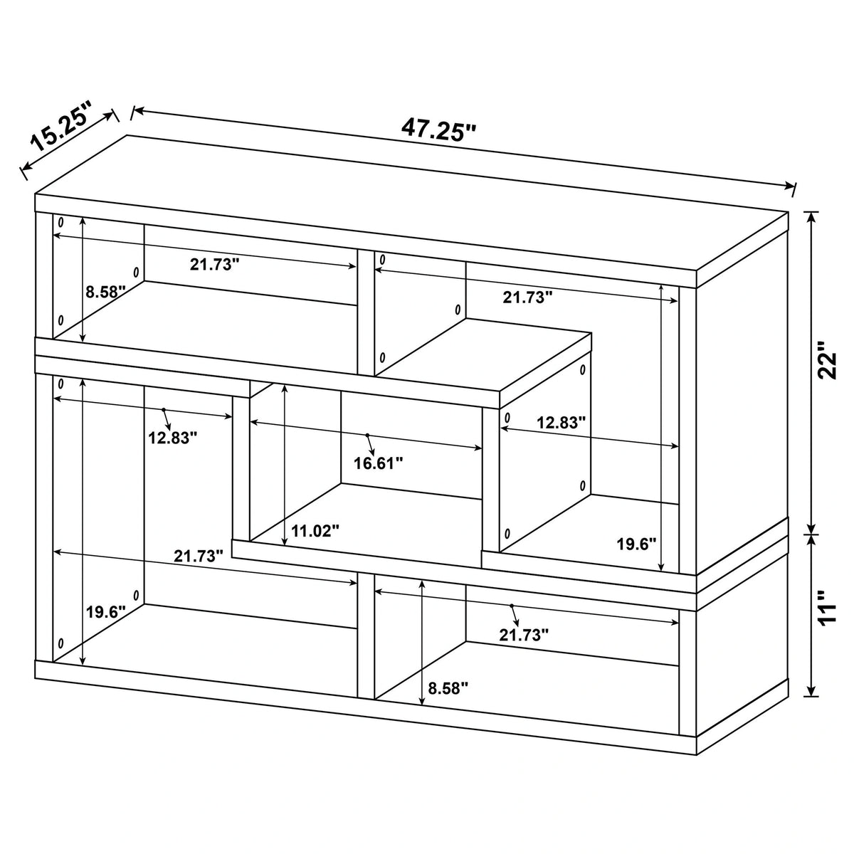 Velma Bookshelf Console