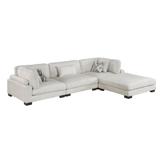 Tinley-(4)4-Piece Modular Sectional with Ottoman image