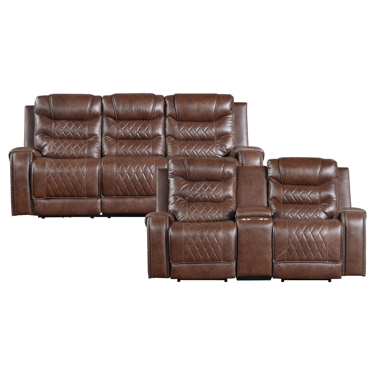 Putnam-2pc Set: Sofa, Love (Power) image