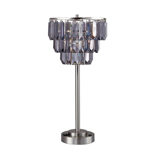 Meg Black/Chrome Table Lamp