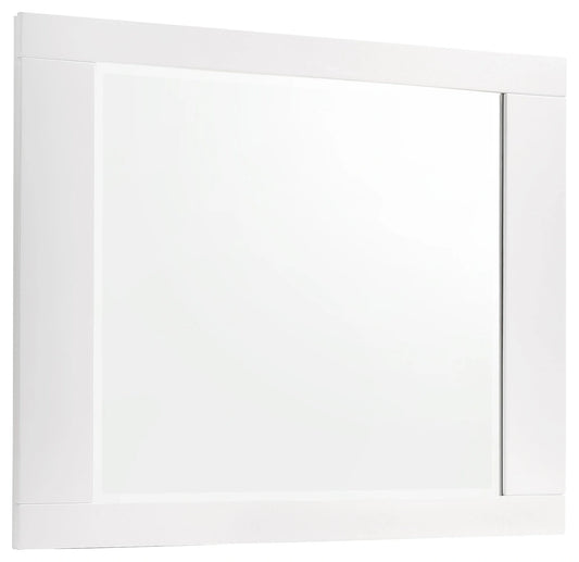 Felicity Rectangle Dresser Mirror Glossy White