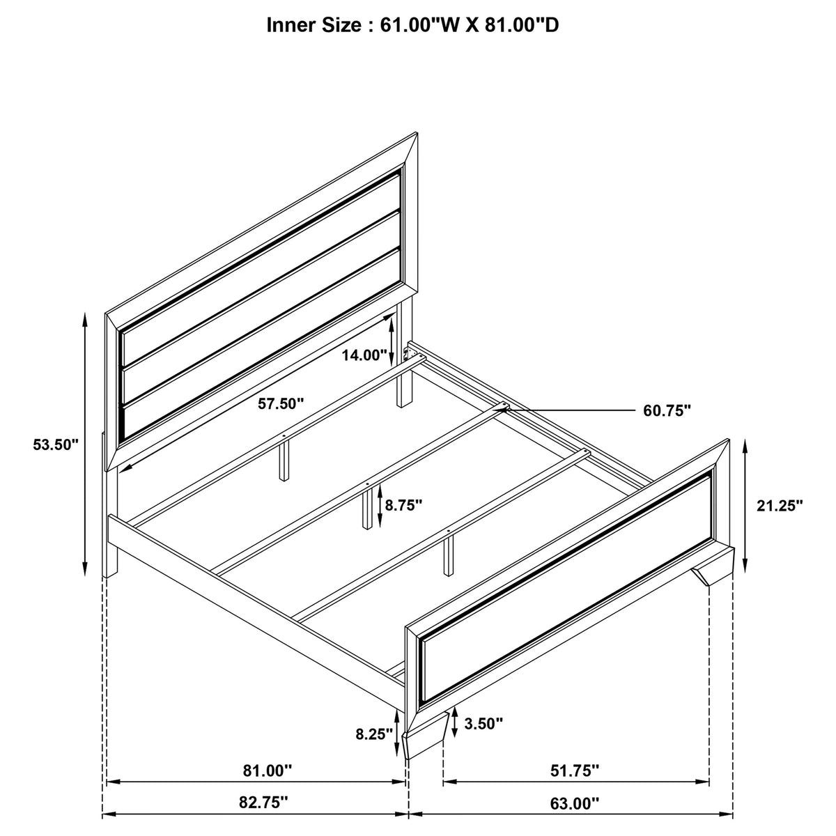 Kauffman Panel Bed