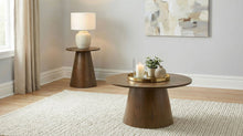 Load image into Gallery viewer, Franklin Round Pedestal End Table