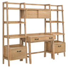 Cargar imagen en el visor de la galería, Fabian Desk and Bookshelf Set (Desk, 2 Bookcase and Bridge)