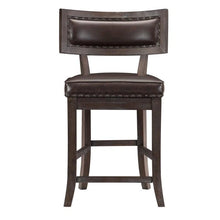 Cargar imagen en el visor de la galería, Oxton Counter Hight Chair in Dark Cherry (Set of 2)