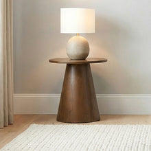 Load image into Gallery viewer, Franklin Round Pedestal End Table