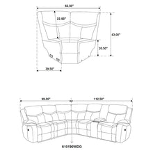 Cargar imagen en el visor de la galería, Sycamore Power Reclining Sectional Sofa