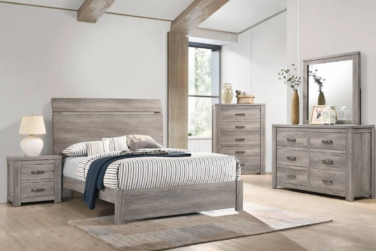 Liihen Queen Bed in Grey