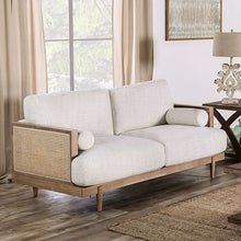 Load image into Gallery viewer, ALESUND Loveseat, Beige/Light Oak, Natural &amp; Brown
