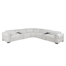 Cargar imagen en el visor de la galería, McPherson-(7)7-Piece Modular Power Reclining Sectional with Power Headrests image