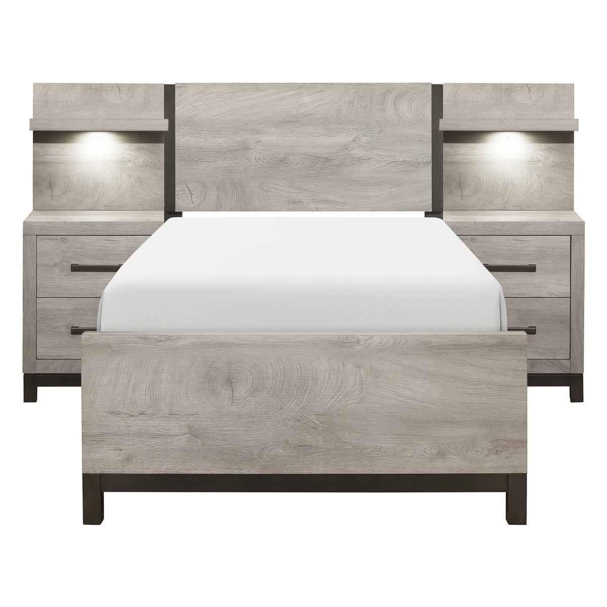 Zephyr-5pc Set Twin Wall Bed (TB+2NS+2NS-P) image
