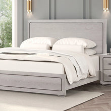 Cargar imagen en el visor de la galería, Crowthorne E.King &amp; Queen Bed Grey &amp; White