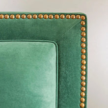 Cargar imagen en el visor de la galería, VERDANTE Emerald Green/Gold Love Seat