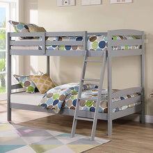 Cargar imagen en el visor de la galería, Candice Twin/Twin Bunk Bed White &amp; Gray
