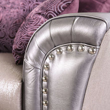 Cargar imagen en el visor de la galería, Benigno Love Seat Silver &amp; Gray