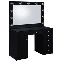 Cargar imagen en el visor de la galería, Acena Makeup Vanity Table with LED Mirror Set
