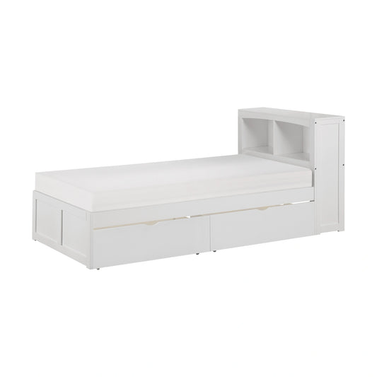 Galen-(3) Twin Bookcase Platform Bed with Storage Boxes image