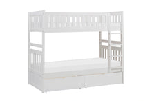 Cargar imagen en el visor de la galería, Galen-(4) Twin/Twin Bunk Bed with Storage Boxes image