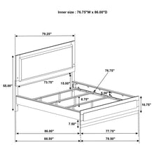 Cargar imagen en el visor de la galería, Caraway Panel Bed with LED Lighting