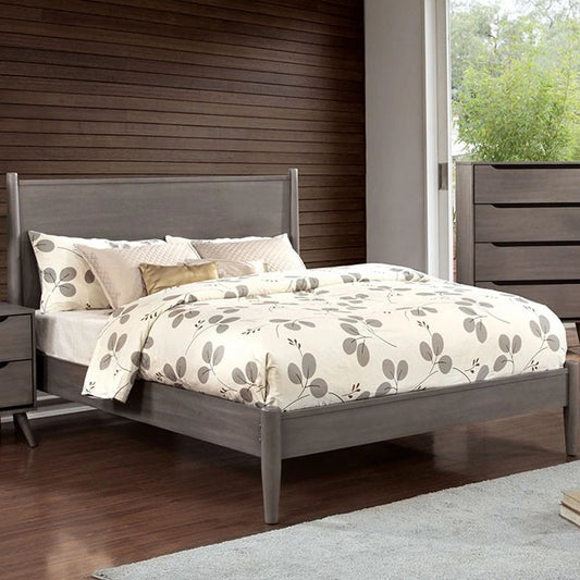 LENNART I Gray & Oak Full Twin Bed