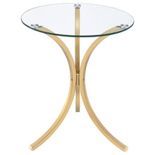 Load image into Gallery viewer, Eloise Round Glass Top Side Table