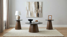 Load image into Gallery viewer, Franklin Round Pedestal Coffee Table Set
