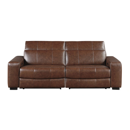 Sutton-(2)Power Double Reclining Love Seat with Power Headrests and Charging Ports image