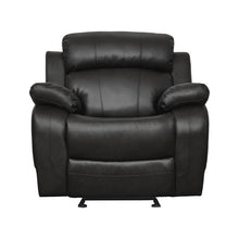 Load image into Gallery viewer, Marille Double Glider Reclining Chair in Black