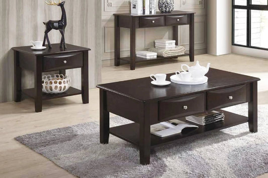 Liihct End Table in Antique Black