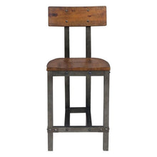 Cargar imagen en el visor de la galería, Holverson Counter Height Chair in Rustic Brown (Set of 2)
