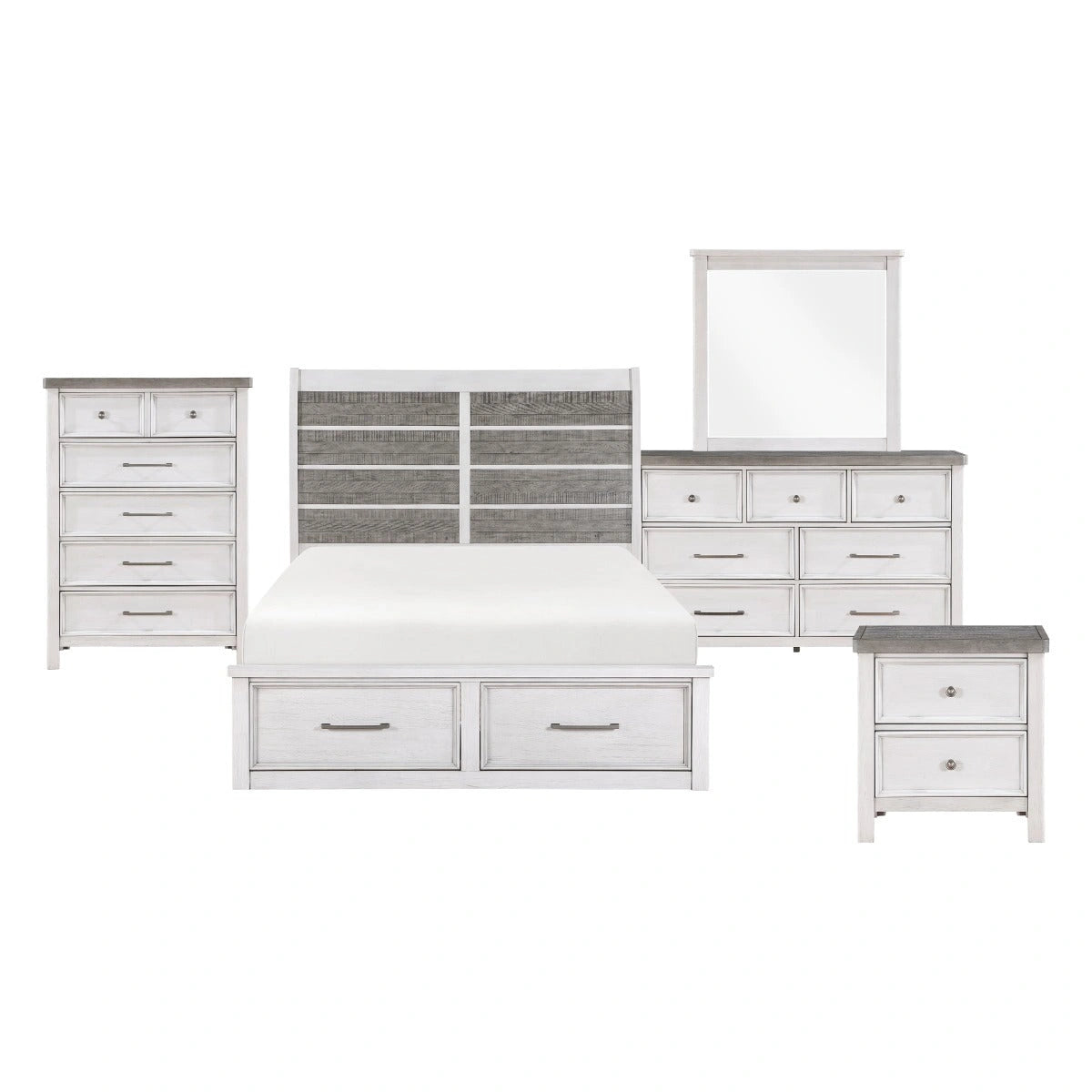Ambrose 5pc Set (QB+NS+DR+MR+CH) Bed Set image