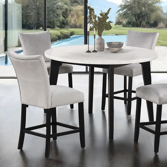 Sabro 5 Pc Counter Ht Table Set Black