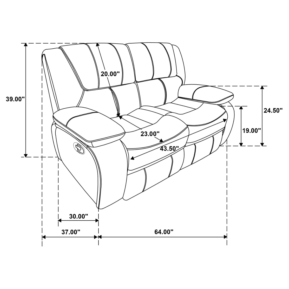 Camila Reclining Sofa Set