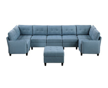 Cargar imagen en el visor de la galería, Garren-(8)8-Piece Sectional with Storage and Ottoman image