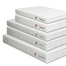 Load image into Gallery viewer, Daisy White 8" Bunkie Board Combo Mattress, Twin