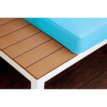Cargar imagen en el visor de la galería, WINONA White/Oak/Blue Patio Sectional w/ Table