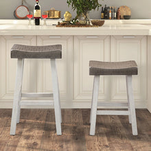 Load image into Gallery viewer, Biasca 29" Stool (2/CTN) White, Brown, &amp; Black