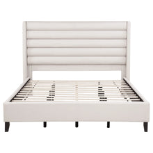 Cargar imagen en el visor de la galería, Leslie Upholstered Wingback Platform Bed