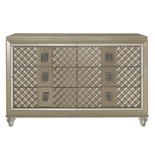 Load image into Gallery viewer, Youth Loudon 6 Drawer Dresser in Champagne Metallic B1515-5