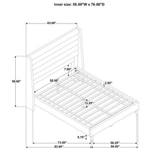 Cargar imagen en el visor de la galería, Leslie Upholstered Wingback Platform Bed