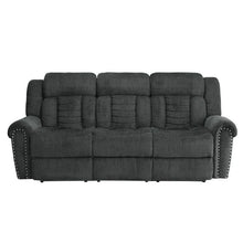 Load image into Gallery viewer, Nutmeg Double Reclining Sofa in Charcoal Gray 9901CC-3
