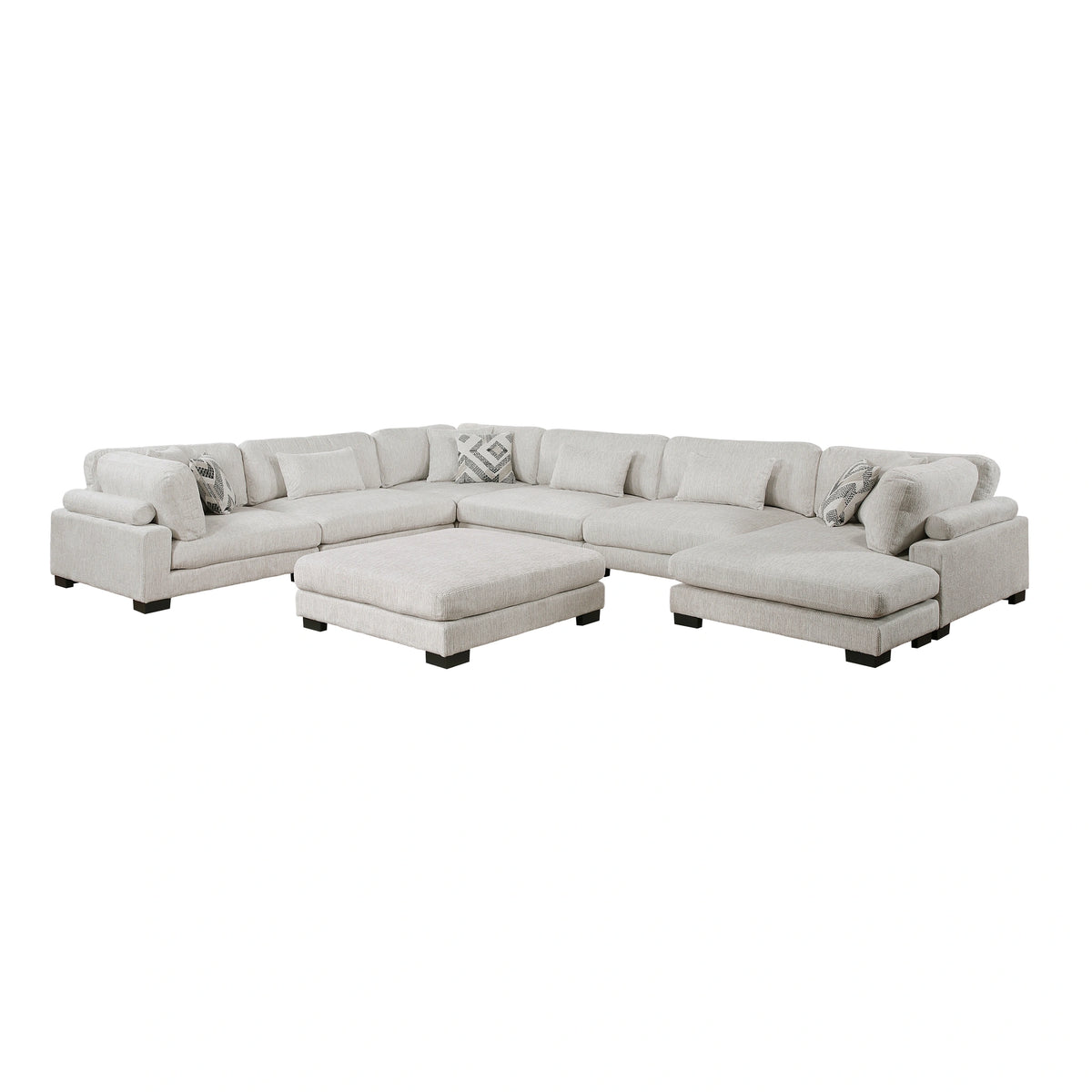 Tinley-(7)7-Piece Modular Sectional with Ottoman image