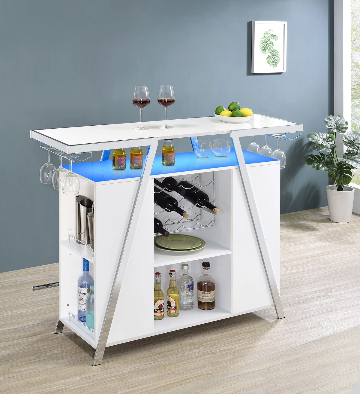 Araceli Home Bar with LED Lighting