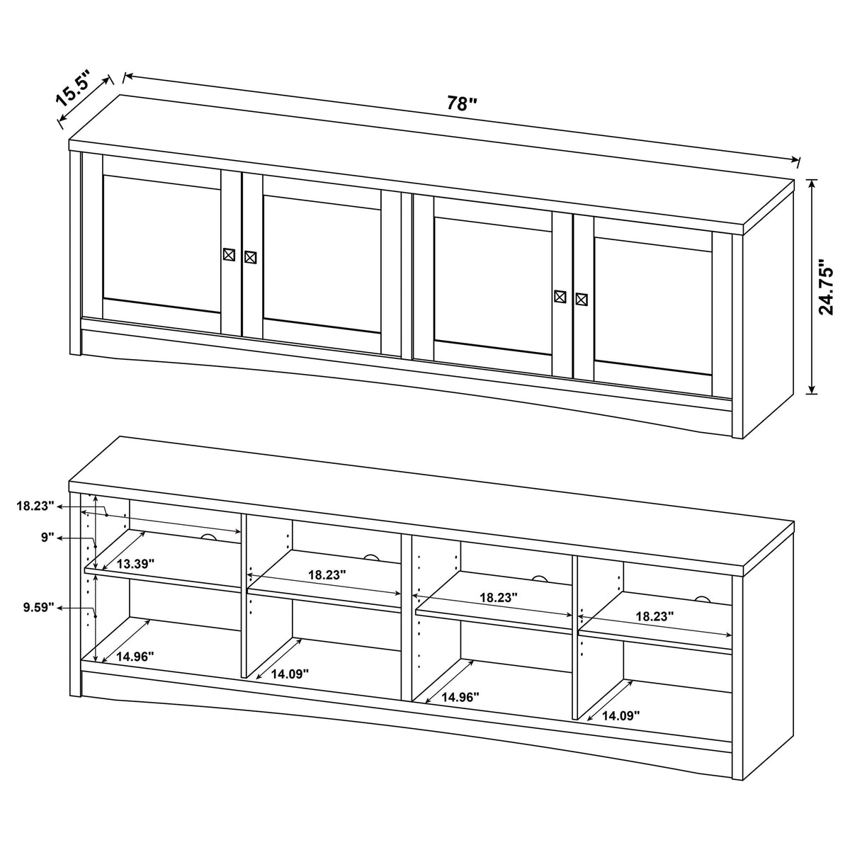 Laughlin 78" TV Stand