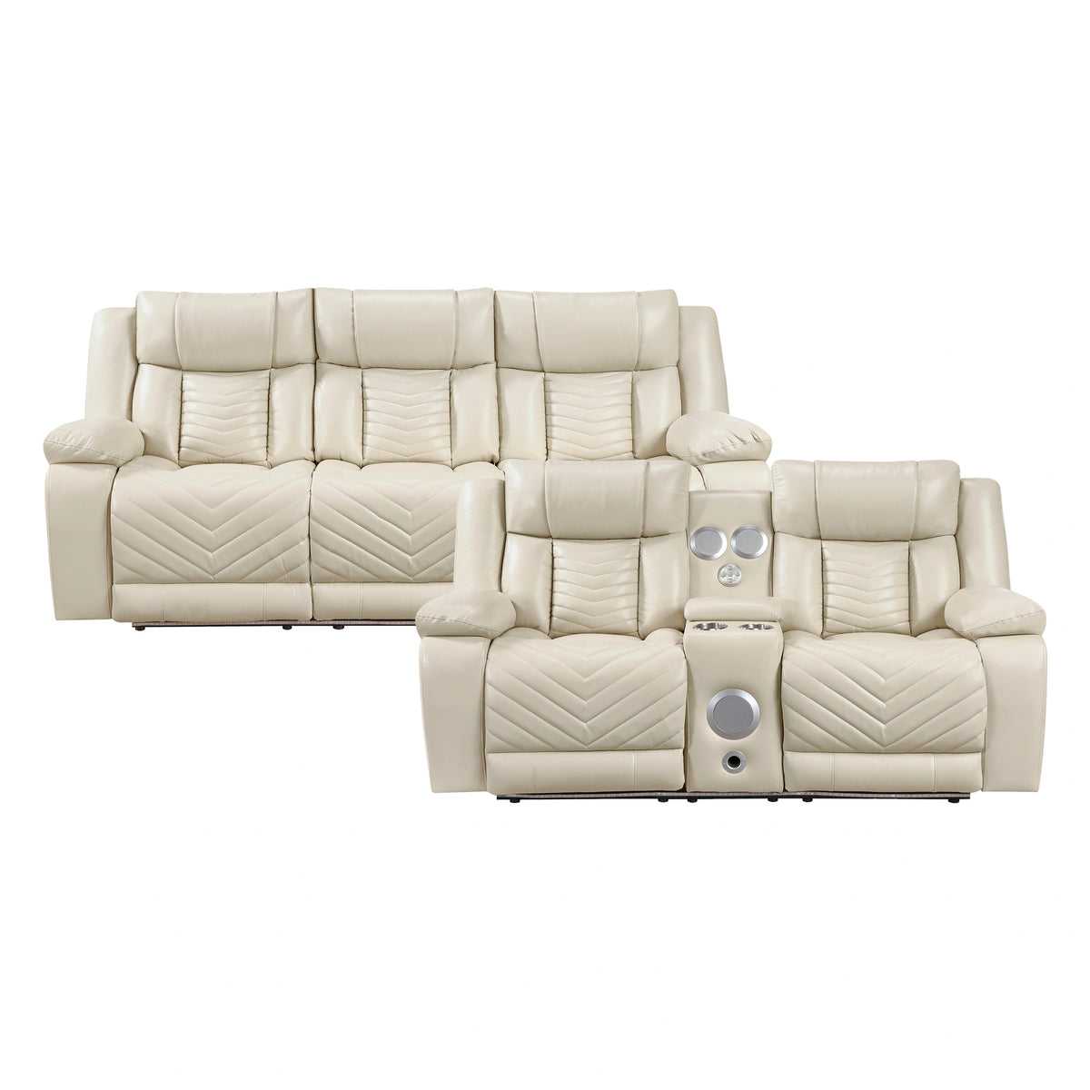 Huron-2pc Set: Sofa, Love (Power) image