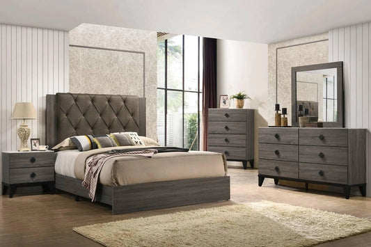 Liihfd Queen Bed in Foil Grey